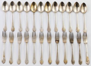 Cutlery in the ART DECO STYLE, Poland, Warsaw, Piotr Lątkowski, after 1930