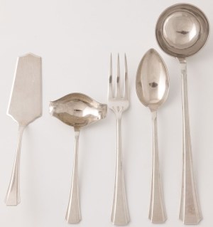 SET OF DRAWING STYLES IN ART DECO STYLE, Poland, Lviv, goldsmith V.B., after 1931