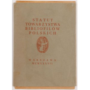 STATUT TOWARZYSTWA BIBLIOFILÓW POLSKICH
