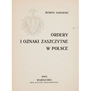 Henryk SADOWSKI