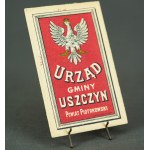 POCZTÓWKA - Urząd Gminy Uszczyn Powiat Piotrowski - 1917 [b.rzadka]