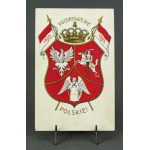POCZTÓWKA - Pozdrowienia Polskie [Powstanie Listopadowe, Styczniowe, Korona, Pogoń, Orzeł, Tłoczona, b.rzadka]