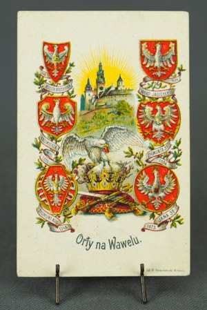 Postcard - Eagles at Wawel Castle - Krakow 1907
