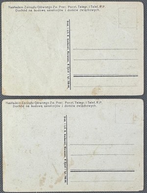 Postcard - Set of 2 postcards - [Polish Post, caricature].