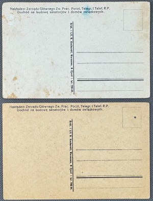 Postcard - Set of 2 postcards - [Polish Post, caricature].