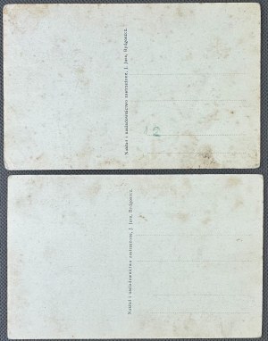 Postcard - Set of 2 postcards - [Polish Post, caricature].
