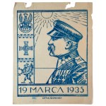 March 19, 1935, Jozef Pilsudski [brick, flight print, patriotic].