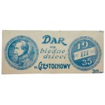 Gift for poor children of the city of Czestochowa , Jozef Pilsudski [brick, volatile print, patriotic].