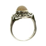 Ring with agate, sterling silver (101)