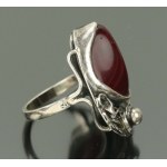 Ring with red agate, Danuta Kobielska (103)