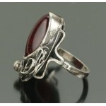 Ring with red agate, Danuta Kobielska (103)