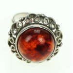 Ring with amber, Warmet - Jantar (112)