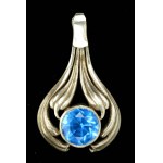 Blue zirconia pendant, Warmet (113)