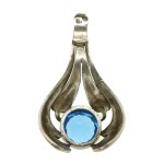 Blue zirconia pendant, Warmet (113)
