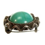 Brooch with turquoise, Jadwiga and Jerzy Zaremski (123)