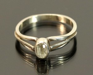 Ring with white zirconia, Warmet (128)