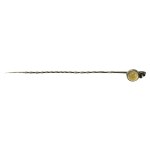 Tie pin with agate, Metalwork (143)