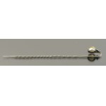 Tie pin with agate, Metalwork (143)