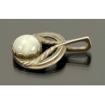 Pendant with gray agate, Warmet Jantar (144)