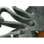 Broche avec ambre, création originale (145)