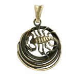 Scorpio zodiac sign pendant, Warmet (151)