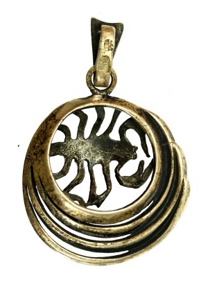 Scorpio zodiac sign pendant, Warmet (151)