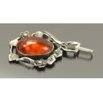 Pendant with amber, ORNO (167)
