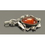 Pendant with amber, ORNO (167)