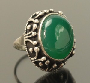 Ring with green stone, ORNO (169)