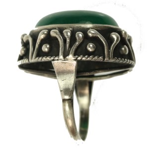 Ring with green stone, ORNO (169)