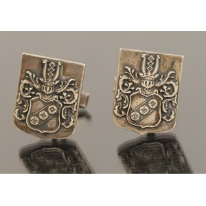 Manschettenknöpfe mit dem Wappen der Doliwa. Silber (183)