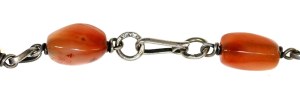 Necklace with different colored agates, ORNO (187)
