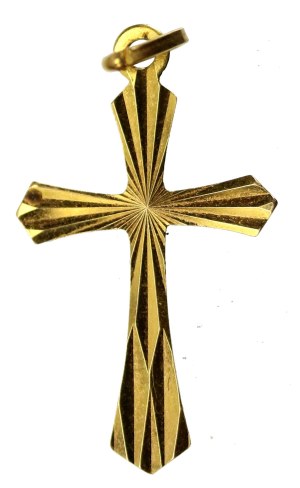 Cross pendant. Gold (201)