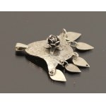 Pendant with a rose, Cooperative of Watchmaking, Goldsmithing and Optics in Poznań (190)