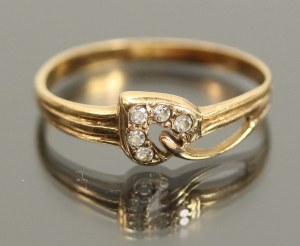 Zirconia ring, K.D. Gold (207)