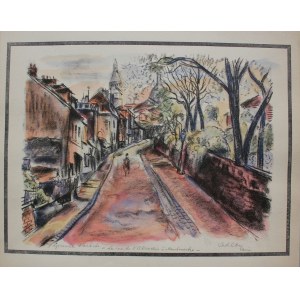 Michel Adlen (1898-1980), Rue de l&#39;Abreuvoir &agrave; Montmartre