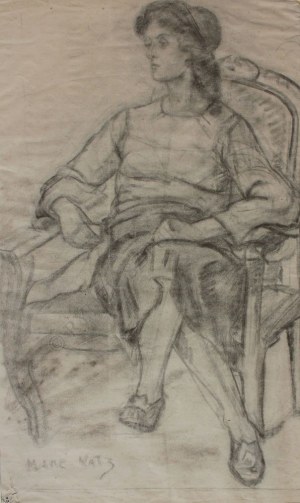 Emmanuel Mané-Katz (1894-1962), Portret kobiety w fotelu