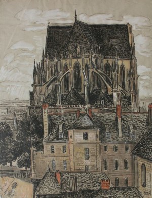 Jean Peske (1870-1949), Katedra Notre Dame w Paryżu (1926)