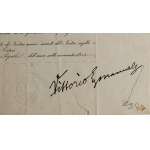 Vittorio Emanuele III , documenti autografi