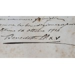 Benedetto XV , Papa - Fotografia con dedica e autografo