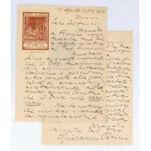 Papini, Giovanni - Gianfalco (Firenze, 9 gennaio 1881 - Firenze, 8 luglio 1956)