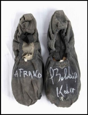 Belarbi, Kader (Grenoble, 18 novembre 1962) Signed dance shoes...