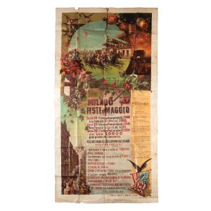MILANO - Feste di Maggio 1887 - Manifesto