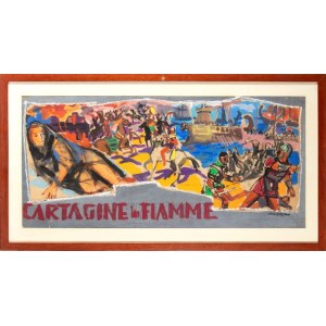 Manfredo - Bozzetto - Cartagine in Fiamme