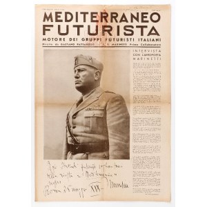 Marinetti F.T. - Mediterraneo Futurista - Autografo