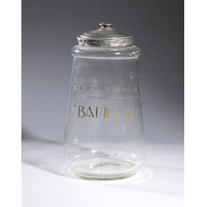 BALILLA vaso in vetro pubblicitario