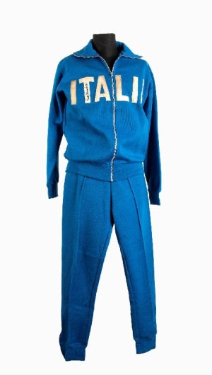 Football, Italy, 60s blue tracksuit, Rino Marchesi