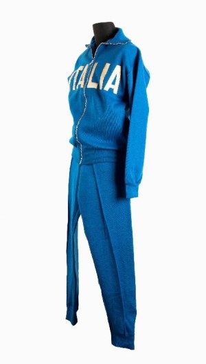 Football, Italy, 60s blue tracksuit, Rino Marchesi