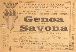Calcio GENOA - SAVONA 1914