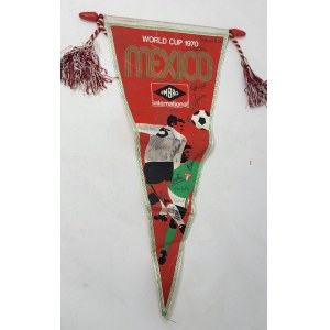 CALCIO, Italia, mondiali Mexico 70 gagliardetto autografato